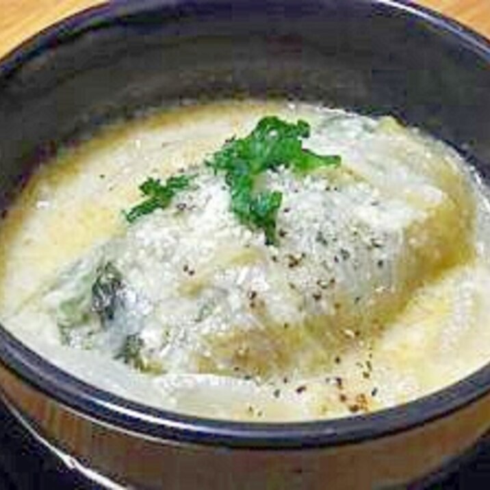ロールレタス・豆乳スープ